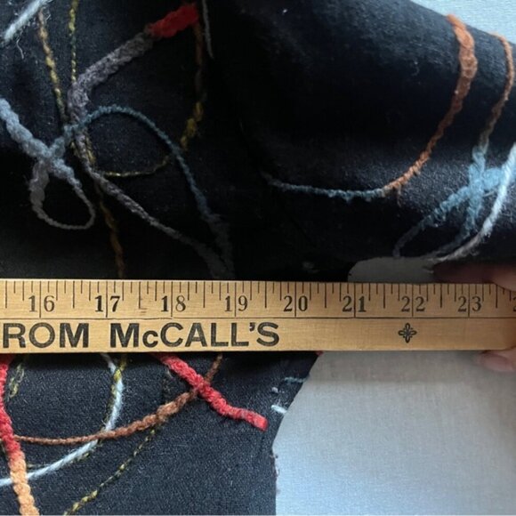 Ou Empereur Ou Rien Montreal wool embroidered blazer jacket Sz 13 - Picture 9 of 10